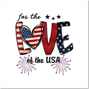 For The Love Of The USA Patriotic Design Posters and Art